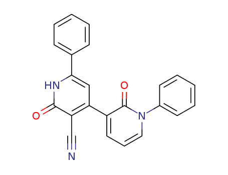2-oxo-4-(2-oxo-1-phenyl-pyridin-3-yl)-6-phenyl-1H-pyridine-3-carbonitrile cas  89818-11-1