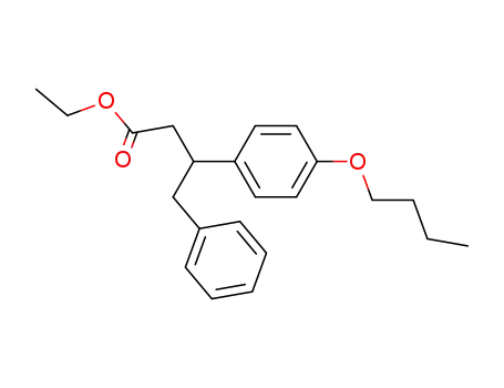 Molecular Structure of 345318-21-0 (3-(4-Butoxy-phenyl)-4-phenyl-butyric acid ethyl ester)