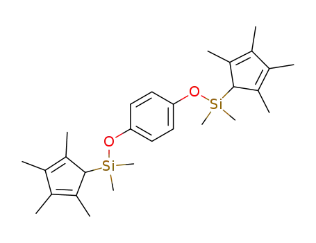 1,4-Bis-[dimethyl-(2,3,4,5-tetramethyl-cyclopenta-2,4-dienyl)-silanyloxy]-benzene