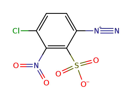 3-chloro-6-diazo-2-nitrobenzenesulfonate