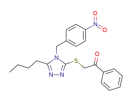 2-[5-Butyl-4-(4-nitro-benzyl)-4H-[1,2,4]triazol-3-ylsulfanyl]-1-phenyl-ethanone