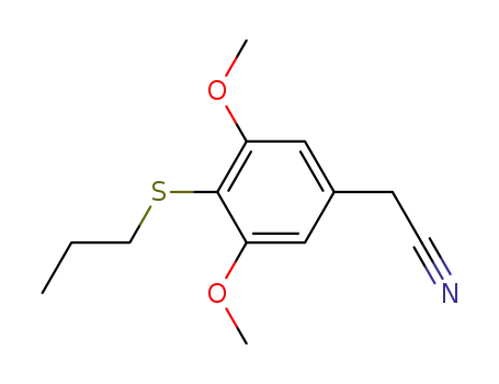 Benzeneacetonitrile, 3,5-dimethoxy-4-(propylthio)-