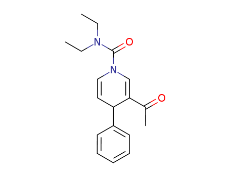 1(4H)-Pyridinecarboxamide, 3-acetyl-N,N-diethyl-4-phenyl- cas  87673-08-3