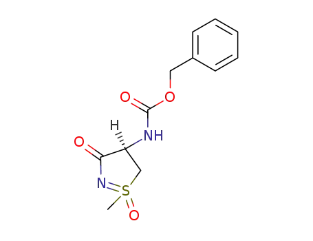 4-<(benzyloxycarbonyl)amino>-4,5-dihydro-1-methyl-1H,3H-isothiazol-3-one 1-oxide