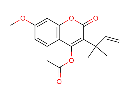 4-acetoxy-3-(1',1'-dimethylallyl)-7-methoxycoumarin