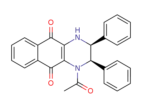 cis-1-Acetyl-1,2,3,4-tetrahydro-2,3-diphenylbenzo<g>chinoxalin-5,10-chinon