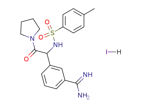 3-[2-Oxo-2-pyrrolidin-1-yl-1-(toluene-4-sulfonylamino)-ethyl]-benzamidine; hydriodide