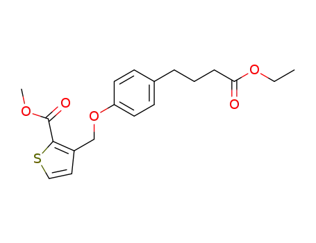 2-Thiophenecarboxylic acid,
3-[[4-(4-ethoxy-4-oxobutyl)phenoxy]methyl]-, methyl ester