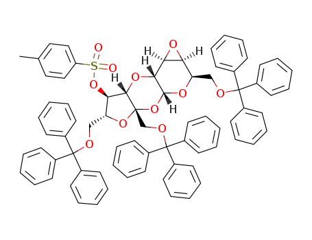 2,3':3,4-dianhydro-4'-O-tosyl-6,1',6'-tri-O-trityl-galacto-sucrose