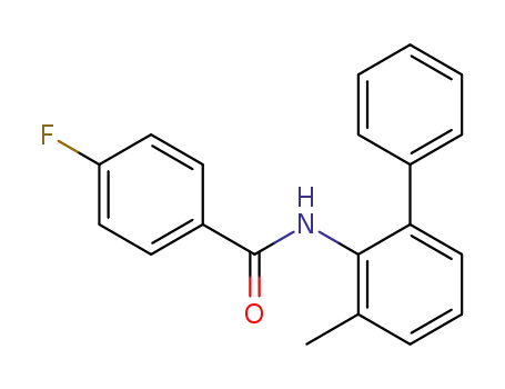 Molecular Structure of 112422-10-3 (Benzamide, 4-fluoro-N-(3-methyl[1,1'-biphenyl]-2-yl)-)
