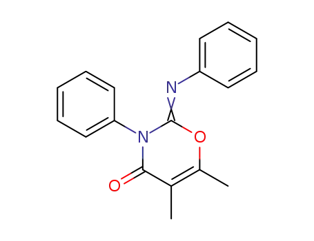 4H-1,3-Oxazin-4-one,
2,3-dihydro-5,6-dimethyl-3-phenyl-2-(phenylimino)-
