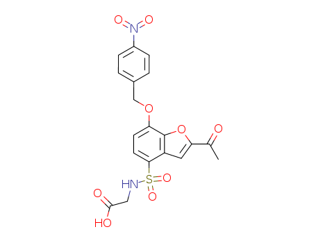 Glycine,N-[[2-acetyl-7-[(4-nitrophenyl)methoxy]-4-benzofuranyl]sulfonyl]-