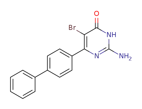 2-Amino-6-biphenyl-4-yl-5-bromo-3H-pyrimidin-4-one