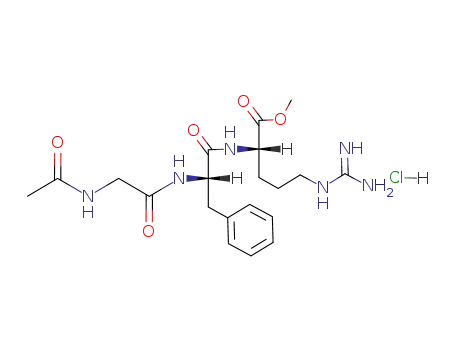 (S)-2-[(S)-2-(2-Acetylamino-acetylamino)-3-phenyl-propionylamino]-5-guanidino-pentanoic acid methyl ester; hydrochloride