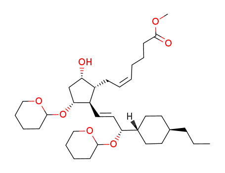 15-trans-(4-α-propylcyclohexyl)-16,17,18,19,20-pentanorprostaglandin F<sub>2α</sub> methyl ester