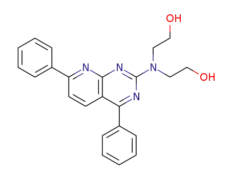 2-<Bis(2-hydroxyethyl)amino>-4,7-diphenyl-pyrido<2,3-d>pyrimidin