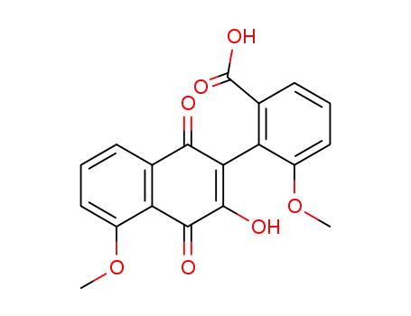 2-(3-Hydroxy-5-methoxy-1,4-dioxo-1,4-dihydro-naphthalen-2-yl)-3-methoxy-benzoic acid