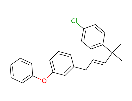 Benzene, 1-[4-(4-chlorophenyl)-4-methyl-2-pentenyl]-3-phenoxy-, (E)-