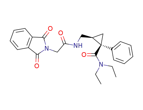 2H-Isoindole-2-acetamide,
N-[[2-[(diethylamino)carbonyl]-2-phenylcyclopropyl]methyl]-1,3-dihydro-
1,3-dioxo-, cis-