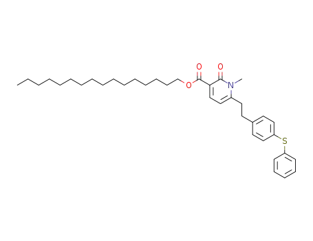 n-Hexadecyl 6-<2-(4'-phenylthio)phenethyl>-1-methyl-2-pyridone-3-carboxylate