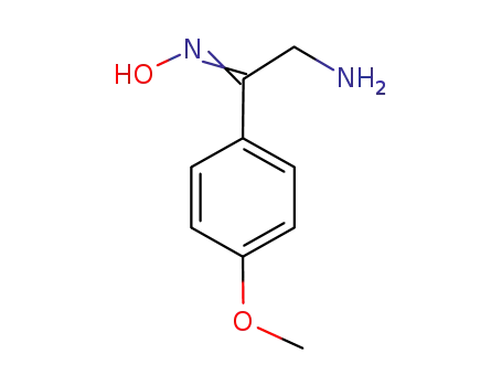 Molecular Structure of 82585-39-5 (2-AMINO-1-(4-METHOXY-PHENYL)-ETHANONE OXIME)
