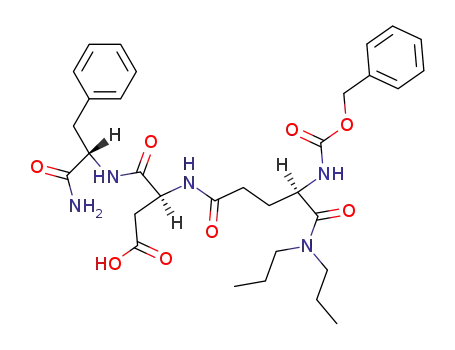 (S)-3-((R)-4-Benzyloxycarbonylamino-4-dipropylcarbamoyl-butyrylamino)-N-((S)-1-carbamoyl-2-phenyl-ethyl)-succinamic acid