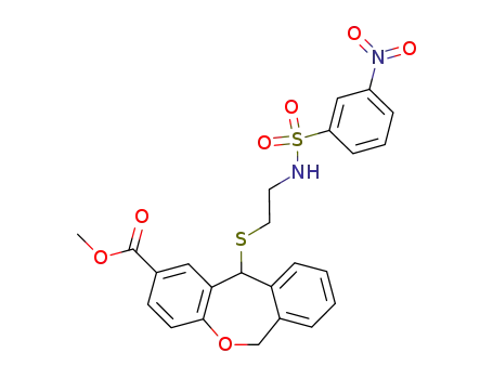 11-[2-(3-Nitro-benzenesulfonylamino)-ethylsulfanyl]-6,11-dihydro-dibenzo[b,e]oxepine-2-carboxylic acid methyl ester