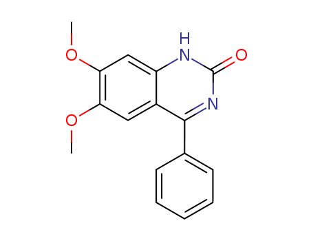 Molecular Structure of 13961-62-1 (2(1H)-Quinazolinone, 6,7-dimethoxy-4-phenyl-)