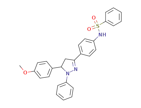 Benzenesulfonamide,
N-[4-[4,5-dihydro-5-(4-methoxyphenyl)-1-phenyl-1H-pyrazol-3-yl]phenyl]-