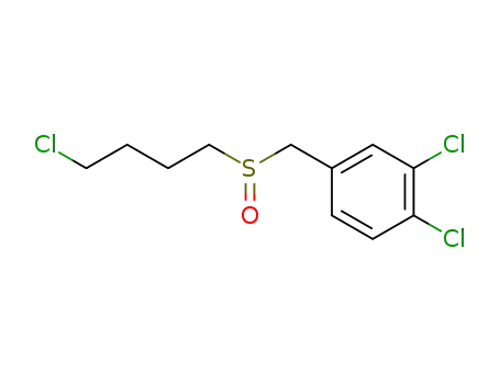 Molecular Structure of 124880-15-5 (1,2-Dichloro-4-(4-chloro-butane-1-sulfinylmethyl)-benzene)