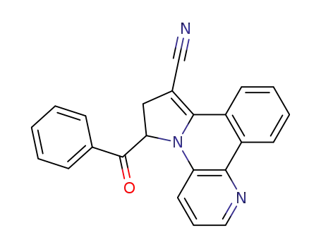 Benzo[c]pyrrolo[1,2-a]-1,5-naphthyridine-8-carbonitrile,
6-benzoyl-6,7-dihydro-