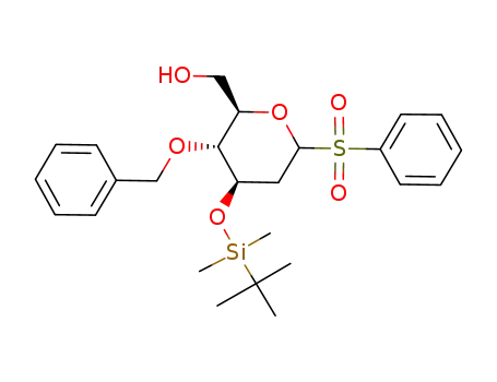 [(2R,3R,4R)-6-Benzenesulfonyl-3-benzyloxy-4-(tert-butyl-dimethyl-silanyloxy)-tetrahydro-pyran-2-yl]-methanol