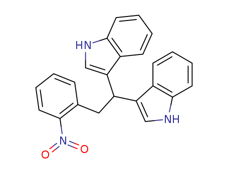 1H-Indole,3,3'-[2-(2-nitrophenyl)ethylidene]bis- cas  7479-22-3