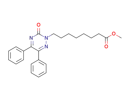 1,2,4-Triazine-2(3H)-octanoic acid, 3-oxo-5,6-diphenyl-, methyl ester
