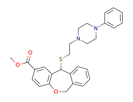 11-[2-(4-Phenyl-piperazin-1-yl)-ethylsulfanyl]-6,11-dihydro-dibenzo[b,e]oxepine-2-carboxylic acid methyl ester