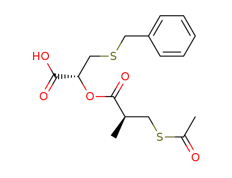 2(R)-(3-(Acetylthio)-2(S)-methyl-1-oxopropoxy)-3-((phenylmethyl)thio)propanoic acid