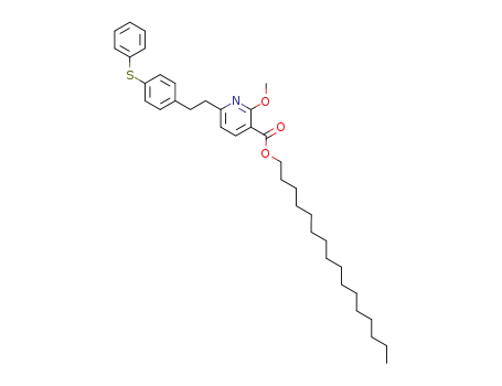 n-Hexadecyl 2-methoxy-6-<2-(4'-phenylthio)phenethyl>-2-pyridine-3-carboxylate