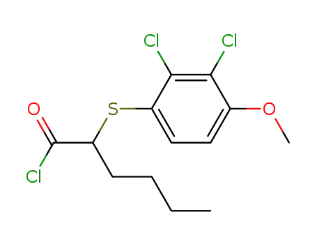 Hexanoyl chloride, 2-[(2,3-dichloro-4-methoxyphenyl)thio]-