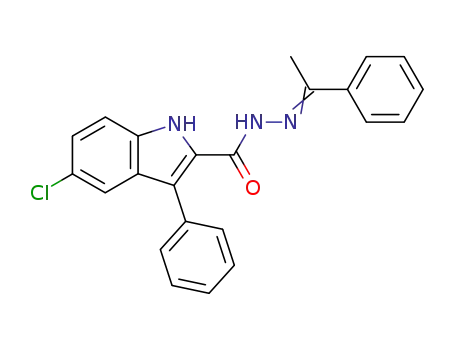 5-Chloro-3-phenyl-1H-indole-2-carboxylic acid [1-phenyl-eth-(E)-ylidene]-hydrazide