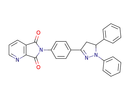 5H-Pyrrolo[3,4-b]pyridine-5,7(6H)-dione,
6-[4-(4,5-dihydro-1,5-diphenyl-1H-pyrazol-3-yl)phenyl]-