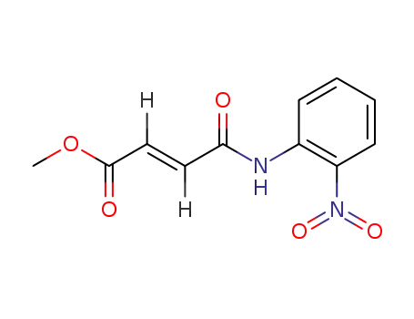 Molecular Structure of 80167-57-3 (2-Butenoic acid, 4-[(2-nitrophenyl)amino]-4-oxo-, methyl ester, (E)-)