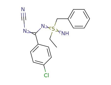Benzene,
[[N-[(4-chlorophenyl)(cyanoimino)methyl]-S-ethylsulfonodiimidoyl]methyl
]-