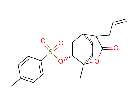 (1R,5S,7R)-4-allyl-1-methyl-7-p-toluenesulfonyloxy-2-oxabicyclo<3.2.1>nonan-3-one