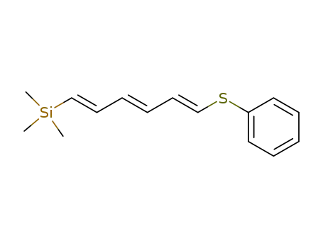 Trimethyl-((1E,3E,5E)-6-phenylsulfanyl-hexa-1,3,5-trienyl)-silane