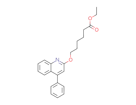 Molecular Structure of 1027960-49-1 (6-(4-Phenyl-quinolin-2-yloxy)-hexanoic acid ethyl ester)