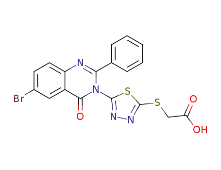 [5-(6-Bromo-4-oxo-2-phenyl-4H-quinazolin-3-yl)-[1,3,4]thiadiazol-2-ylsulfanyl]-acetic acid