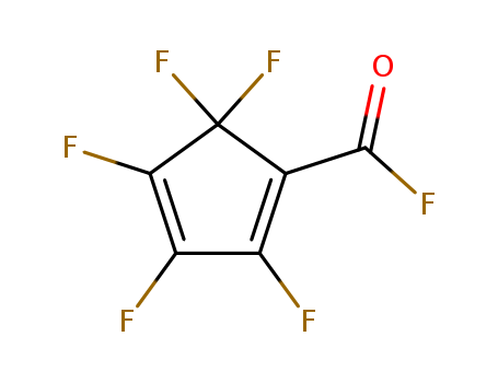 1,3-Cyclopentadiene-1-carbonyl fluoride, 2,3,4,5,5-pentafluoro- (9CI)