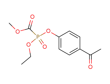 Molecular Structure of 83877-28-5 (methyl (4-acetylphenoxy)(ethoxy)phosphanecarboxylate oxide)