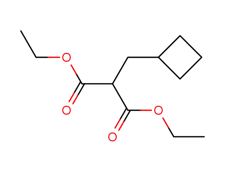 Molecular Structure of 21782-47-8 (Propanedioic acid, (cyclobutylmethyl)-, diethyl ester)