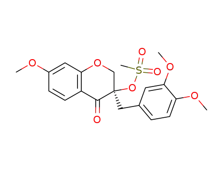 Methanesulfonic acid (R)-3-(3,4-dimethoxy-benzyl)-7-methoxy-4-oxo-chroman-3-yl ester
